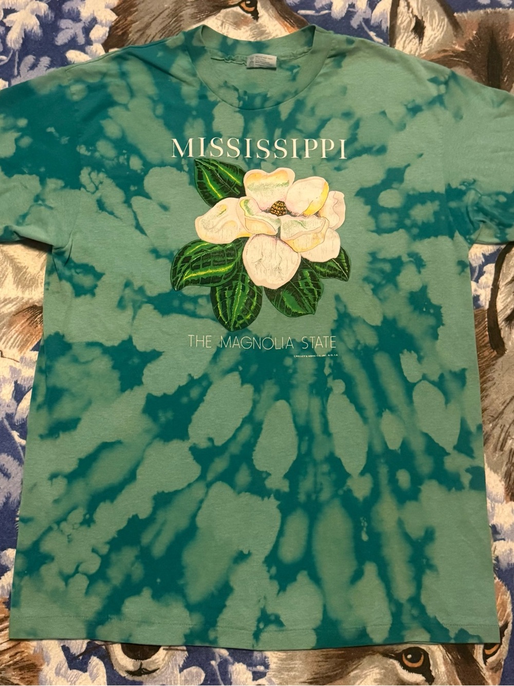Mississippi Magnolia Tie-Dye Tee - Green